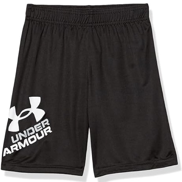 Under Armour 4T Basketball Short Athletic Shorts UA Neutral Black White - Picture 1 of 5